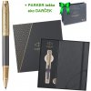 Parker IM Premium Arrow šedý roller GT RB, darčeková kazeta so zápisníkom Šedá