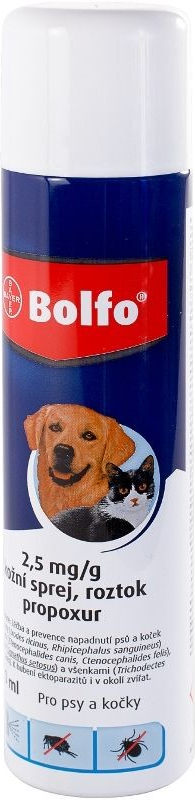 Bayer Bolfo sprej pre psov a mačky 250 ml