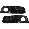 KITT Fog Lamp Covers Side Grilles suitable for AUDI A4 B8 8K (2007-2011) S4 Design Black Edition
