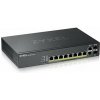 Zyxel GS2220-10HP, 8-port GbE L2 PoE Switch with GbE Uplink (1 year NCC Pro pack license bundled) GS2220-10HP-EU0101F
