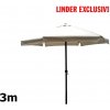 Záhradný slnečník LINDER EXCLUSIV 300 cm MC2003 Beige