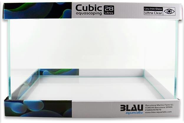 Blau aquaristic Cubic Aquascaping 40x25x28 cm, 28 l