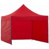 JAKS Nožnicový stan profi HQ 3 x 3 m červený