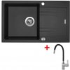 Set Sinks Linea 780 XC Metalblack + Flexia