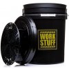 WORK STUFF Detailing Bucket Black - RINSE + Separator + Bucket lid