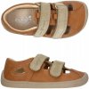 Detské kožené sandále 3F Barefoot M-Summer hnedé 26