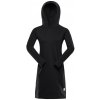 Dámske mikinové šaty ALPINE PRE OLEBA čierna L
