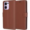 Techsuit - Leather Folio puzdro pre Oppo Reno13 F 4G / Reno13 F 5G / Reno13 FS 5G - hnedé