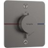 HANSGROHE ShowerSelect Comfort Q batéria vaňová podomietková termostatická pre 2 spotrebiče kartáčovaný čierny chróm 15583340