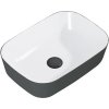 Umývadlo na dosku Jungborn NONUS DECEM sanitárna keramika antracit biela 455 mm
