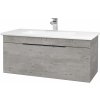 Dreja Umývadlová skrinka ASTON SZZ 100 - D01 Betón / Úchytka T07 / D01 Betón