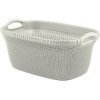 Curver® Kôš KNIT 3677 40L, krémový, 60x27x39 cm, na bielizeň, prádlo