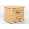ROVDER Bukový nočný stolík Laura-dvojzásuvkový