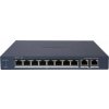 Hikvision DS-3E1510P-EI - Smart managed switch 8x Gb PoE + 2x Gb Uplink RJ-45, 110W, Super PoE - dosah až 300m
