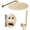 REA - Podomietková sprchová sada LUNGO - zlato + termostat + BOX REA-P8550