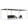 Garden Point terasová pergola 3x6 m Barbados bielo-antracitová