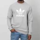 adidas Originals Trefoil Crew pánska mikina šedá