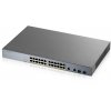 Zyxel GS1350-26HP 26portový inteligentný spravovaný CCTV PoE switch, dlhý dosah, 375W, 24x GbE, 2x combo RJ45/SFP