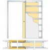 Stavebné puzdro ECLISSE SYNTESIS LINE jednokrídlové 1115 mm, sadrokartón
