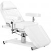 Kozmetické hydraulické kreslo Sillon A 210DH s kolískou biele