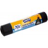 Vrecia na odpad Swirl, extra pevné, zaťahovacie, čierne, 70 l, 8 ks