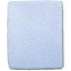 Nepremokavé froté prestieradlo 120 × 60 svetlomodré