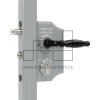 Malý ozdobný zámok LOCINOX LAKY F2 | pre hranatý profil 60-70 mm | strieborná