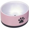 Nobby keramická miska PAW s protišmykovou úpravou ružová 17 x 8,0 cm / 1,1 l