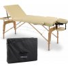 AVENO LIFE Drevený masážny stôl Habys Bianca, 3 segmentový - bežová, 185cm x 70cm