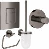 Súprava splachovacie tlačidlo Grohe Skate 38732A00, toaletná kefa Grohe Essentials 40374A01, 40689A01, 40364A01