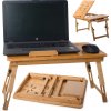 Skladací stolík na notebook 13'' do postele Verk 1294 bambus