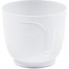 Lamela Kvetináč plast biely 18,5 x 18,5 x 16 cm