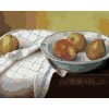 ZUTY Maľovanie podľa čísel - ZÁTIŠIE HRUŠKY V MISKE A BIELA UTIERKA (PIETER WAGEMANS) Rámovanie: vypnuté plátno na rám, Rozmer: 40x50 cm