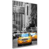 Vertikálny foto obraz akrylový Taxi New York 50x100 cm