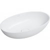 Umývadlo na dosku oválne Omnires Shell M+ 60 cm biele