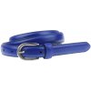 NovaKabelka.sk Cintura Cocco (2,4 cm) modrá dámsky kožený opasok čierna