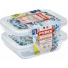 Pyrex 913S678/7643 Sada dóz 0,8 l 2 ks obdelník