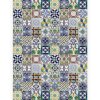 Fototapeta - PL1244 - Zeleno-modré obkladačky Vlies 110gr - 175cm x 250cm