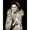 Diamondi Diamantové maľovanie - DÁMA S KOŽUŠINOVÝM LÍMCOM (EL GRECO) Rámovanie: vypnuté plátno na rám, Rozmer: 40x50 cm