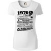 1976 v kocke - Dámske tričko z organickej bavlny Origin (GOTS) - XS ( Biela )