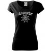 Kapitán kormidlo - Dámske tričko Pure - L ( Čierna )