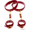 Taboom Bondage in Luxury Wrist To Thigh Cuff Set