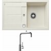 Blanco METRA 45 S biela soft + excentrické ovládanie + Blanco MILI chróm 519413