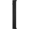 Mexen, Mexen Flux dekoratívny kúpeľňový radiátor 1500 x 240 mm, 450 W, čierny - W127-1500-240-00-70