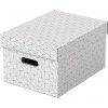 Esselte Home veľkosť M 26,5 x 20,5 x 36,5 cm, biela – sada 3 ks