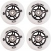In-line kolieska WORKER 84mm a ložiská ABEC-9 chrome - Set 4 ks