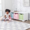 KidKraft Lavica S Úložnými Boxami Nantucket Pastel