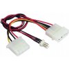 Kabel GEMBIRD nap 1x 5,25 na 5,25 + 3pin fan
