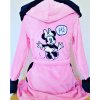 EU Dámsky ružový župan MINNIE s kapucňou Veľkosť: XS