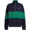 Gant Color Blocked Half Zip Sweat Evening Blue